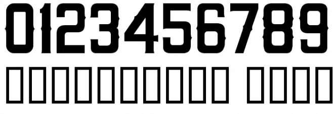 MLB Angels Font OTHER CHARS