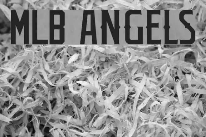 MLB Angels Font examples