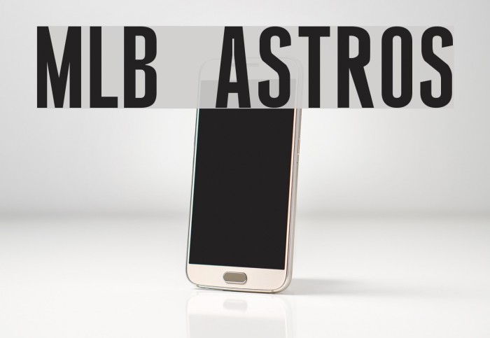 MLB Astros Font examples