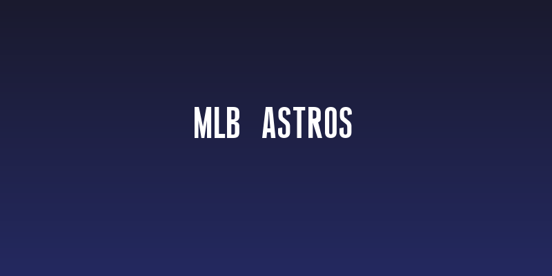 MLB Astros Social Header