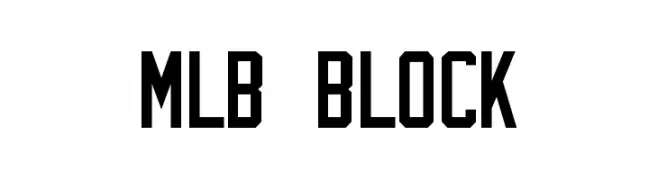 MLB Block  免费字体下载