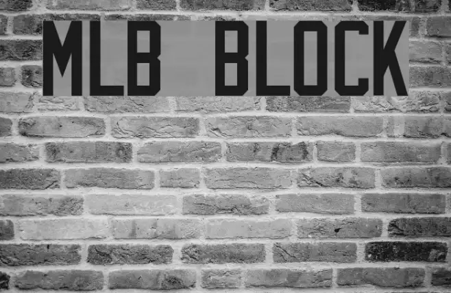MLB Block Example 1