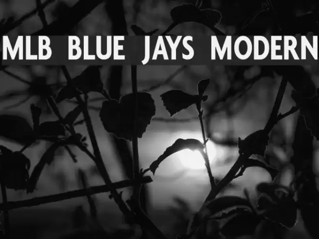 MLB Blue Jays Modern Font examples
