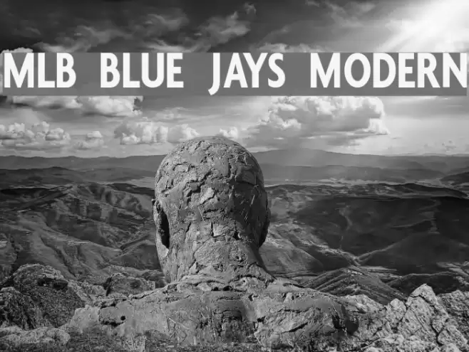 MLB Blue Jays Modern Font examples