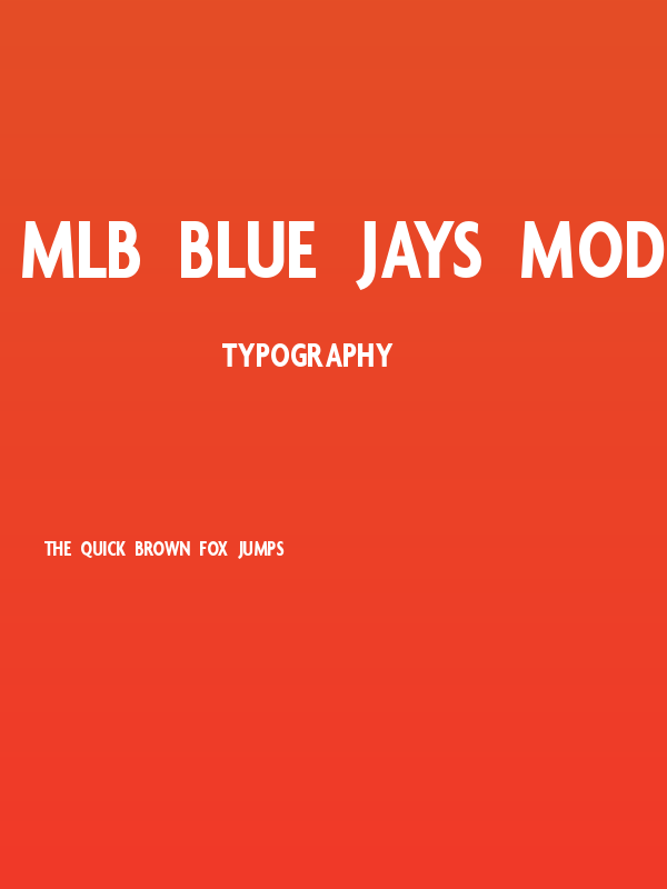 MLB Blue Jays Modern Poster