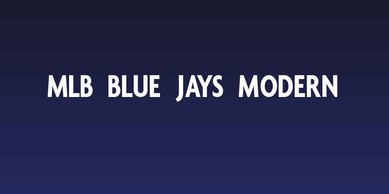 MLB Blue Jays Modern Social Header