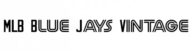 MLB Blue Jays Vintage  Frei Schriftart Herunterladen