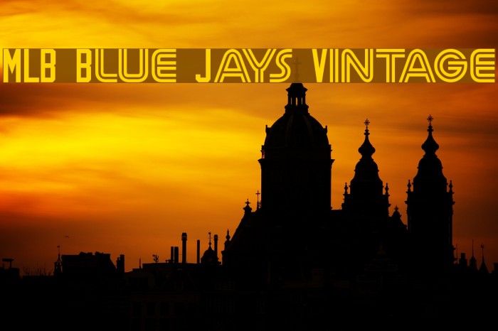 MLB Blue Jays Vintage Free Font Download (No Signup Required)