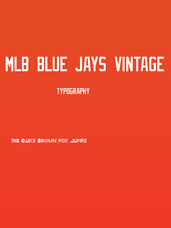 MLB Blue Jays Vintage Poster