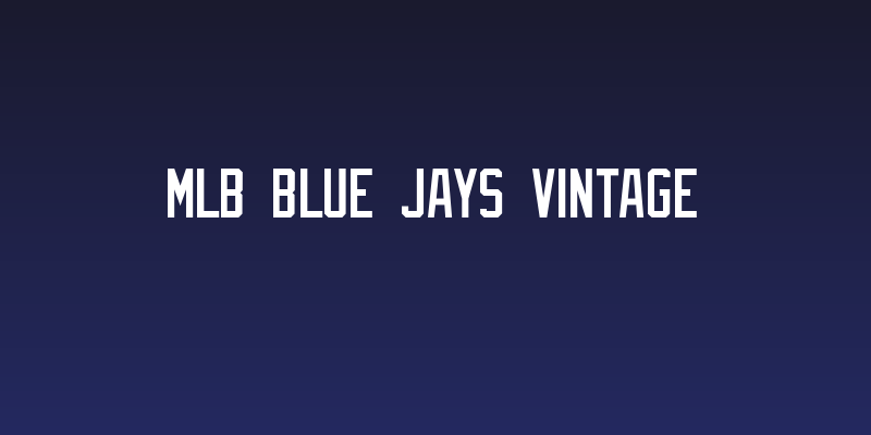 MLB Blue Jays Vintage Social Header