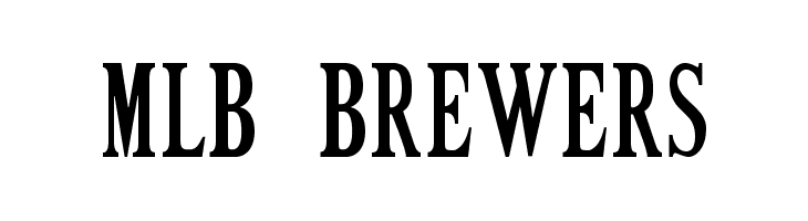 MLB Brewers Font  Download for Free 