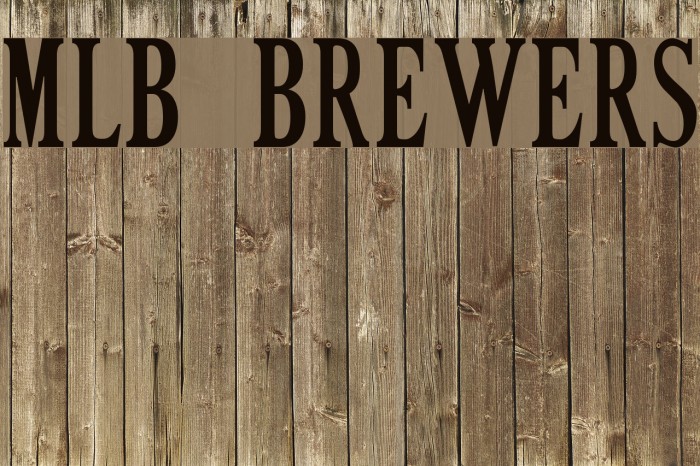 MLB Brewers Font examples