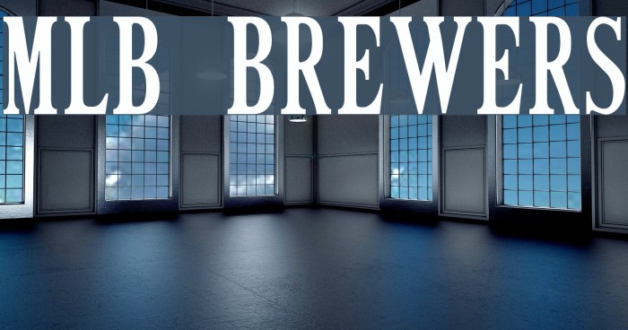 MLB Brewers Font examples