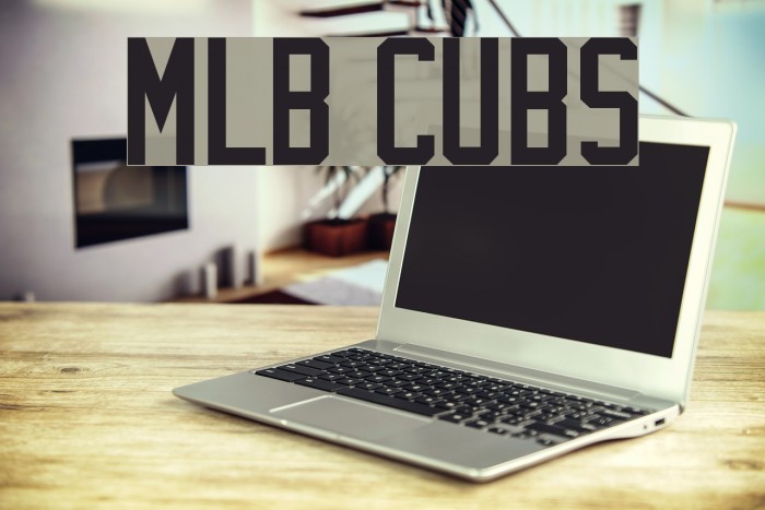 MLB Cubs Font examples