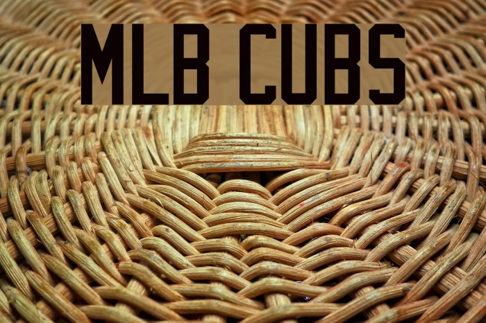 MLB Cubs Font examples