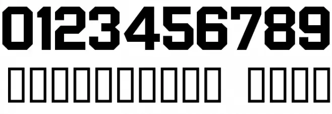 MLB Giants Font OTHER CHARS