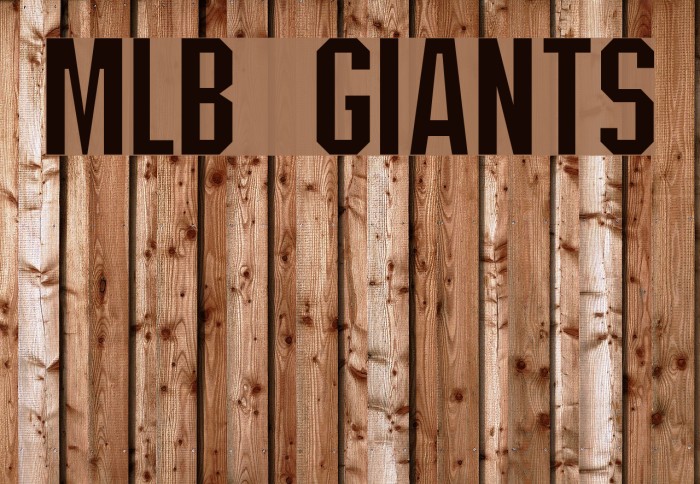 MLB Giants Font  Download for Free 