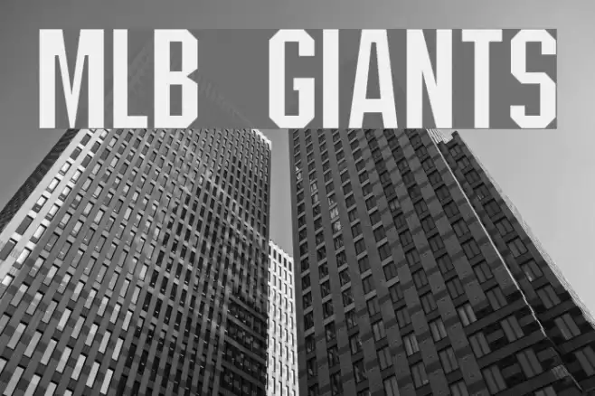 MLB Giants Font examples