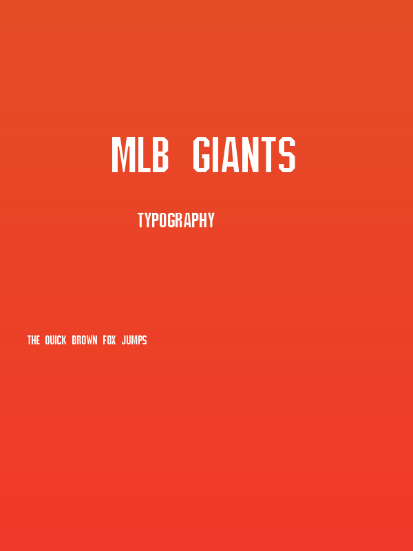 MLB Giants Poster