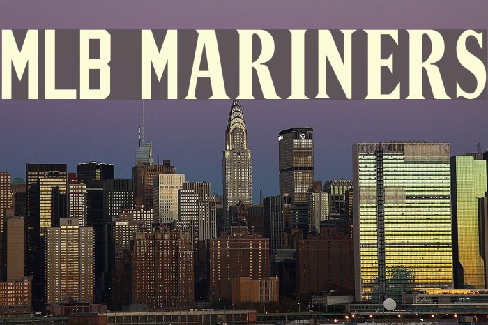 MLB Mariners free Font - What Font Is