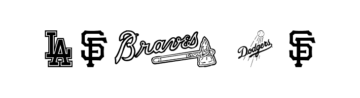 MLB NL Font Download