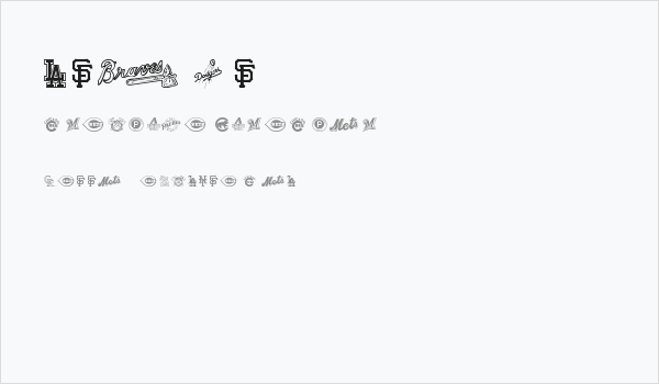 MLB NL Business Card