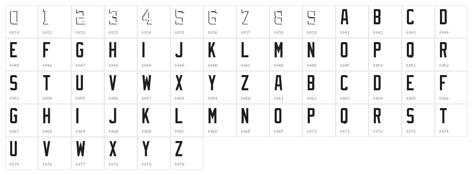 MLB Nationals Bevel Character Map