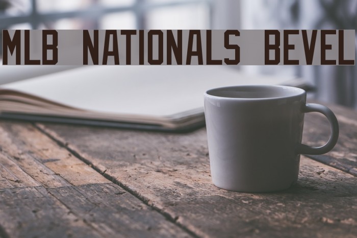 MLB Nationals Bevel Font examples