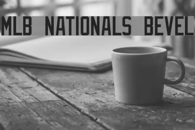 MLB Nationals Bevel Font examples