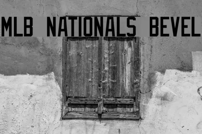MLB Nationals Bevel Font examples