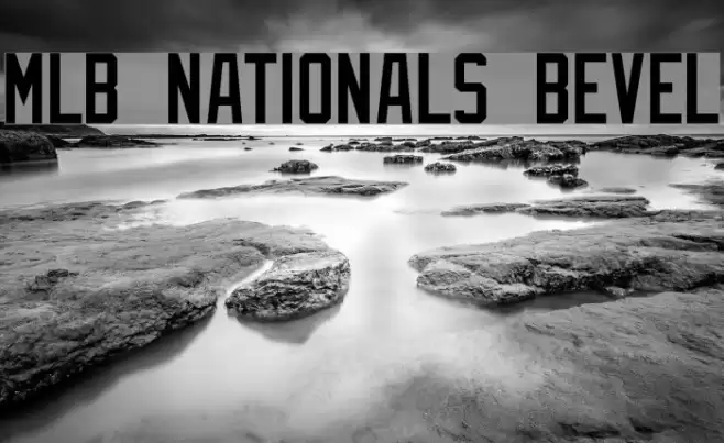 MLB Nationals Bevel Font examples