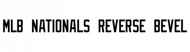 MLB Nationals Reverse Bevel  Frei Schriftart Herunterladen