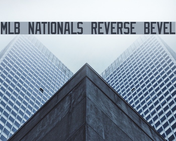 MLB Nationals Reverse Bevel Font examples