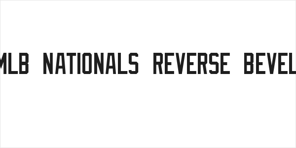 MLB Nationals Reverse Bevel Logo