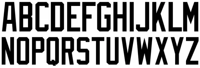 MLB Nationals Reverse Bevel Font LOWERCASE