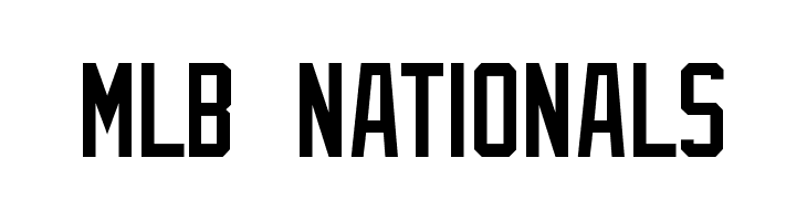 MLB Nationals Font  Download for Free 