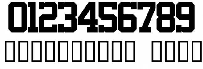 MLB Nationals Font OTHER CHARS