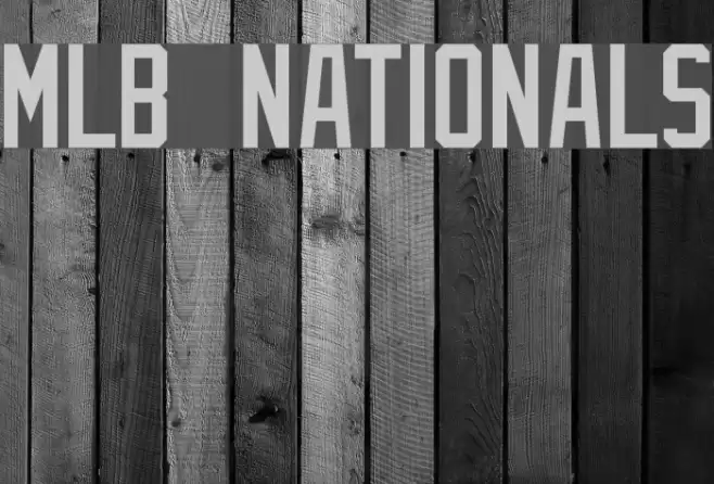 MLB Nationals Font examples