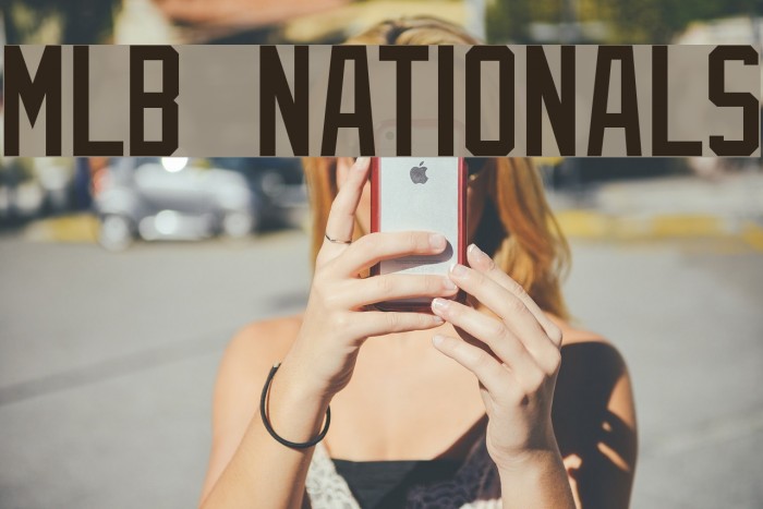 MLB Nationals Font  Download for Free 