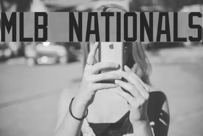 MLB Nationals Font examples