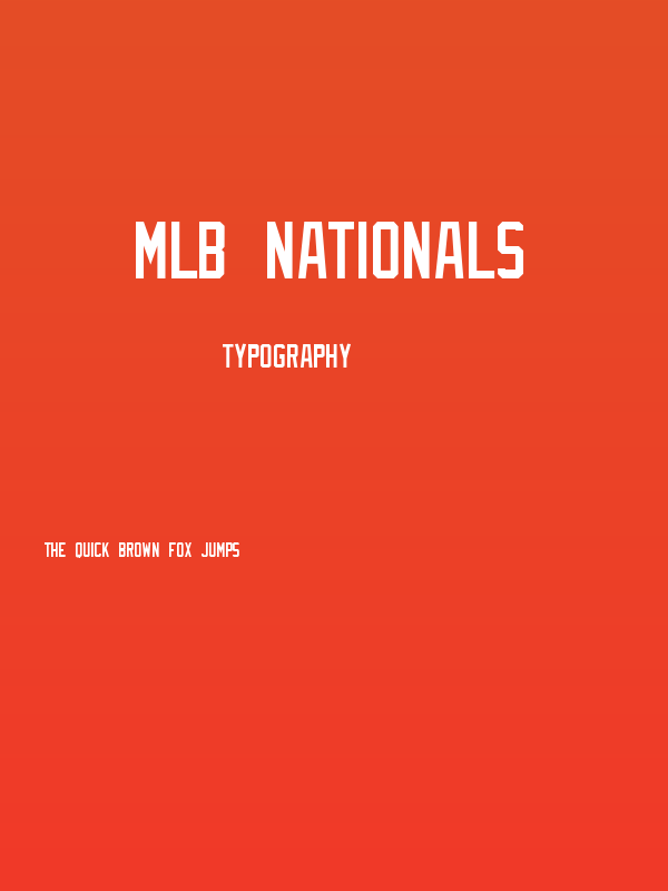 MLB Nationals Poster