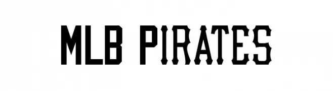 MLB Pirates  Frei Schriftart Herunterladen