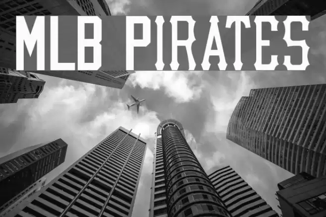 MLB Pirates Font examples
