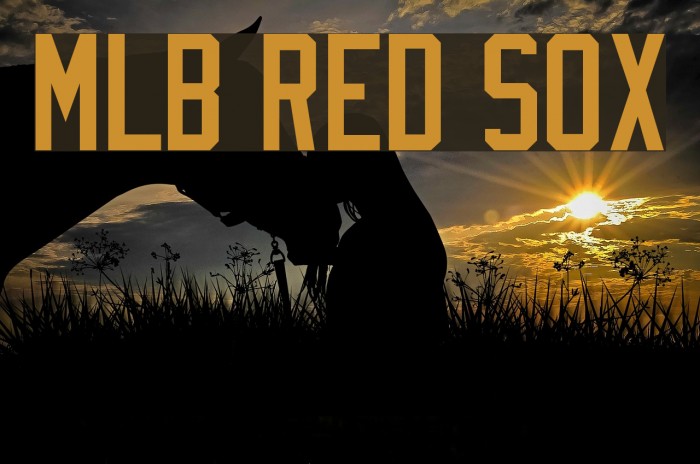 Download free MLB Red Sox Regular font 💓