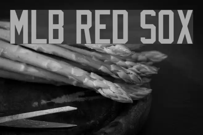 MLB Red Sox Font examples