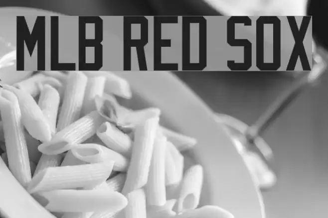 MLB Red Sox Font examples