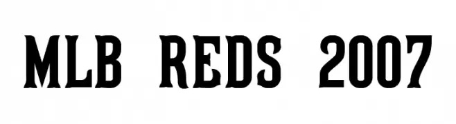 MLB Reds 2007  नि: शुल्क फ़ॉन्ट्स डाउनलोड