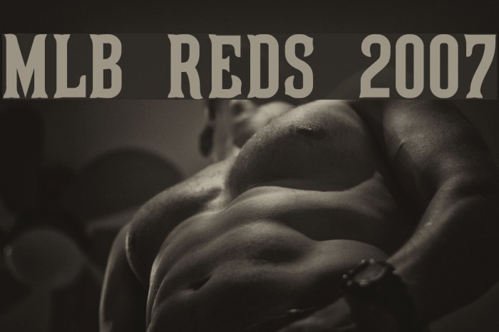 MLB Reds 2007 Font examples