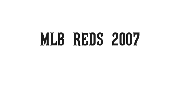 MLB Reds 2007 Logo