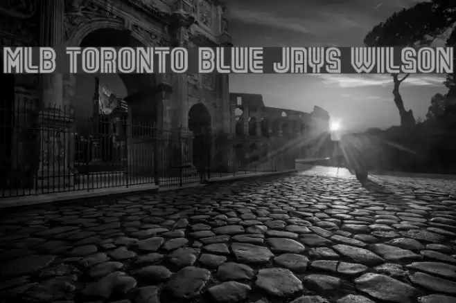 MLB Toronto Blue Jays Wilson Schriftart examples